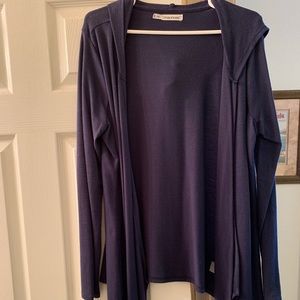 Hooded asymmetrical sweater